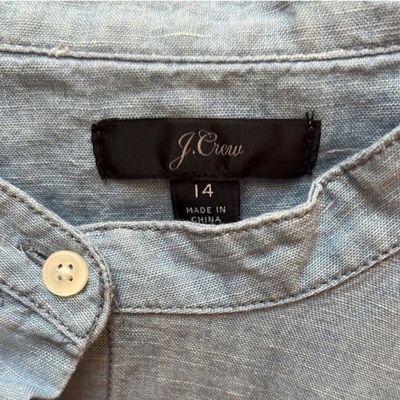 J.Crew Blue Button-Up Shirt - Picture 2 of 2